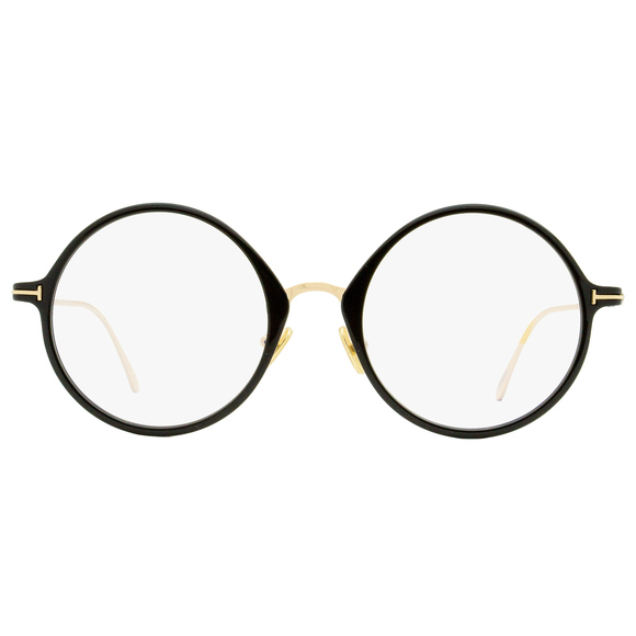 Tom Ford Round Eyeglasses TF5703B 001 Black/Gold 52mm FT5703 - Picture 2 of 2